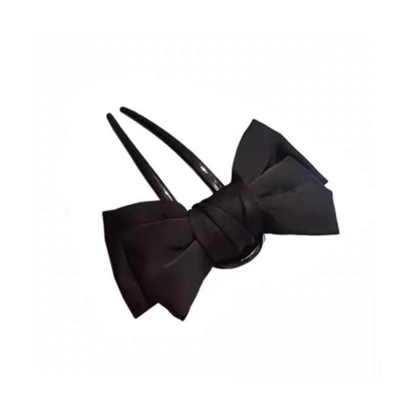 2024 โบว์ผ้า U-Shaped Hairpin Coil Hairpin รูปที่ 5