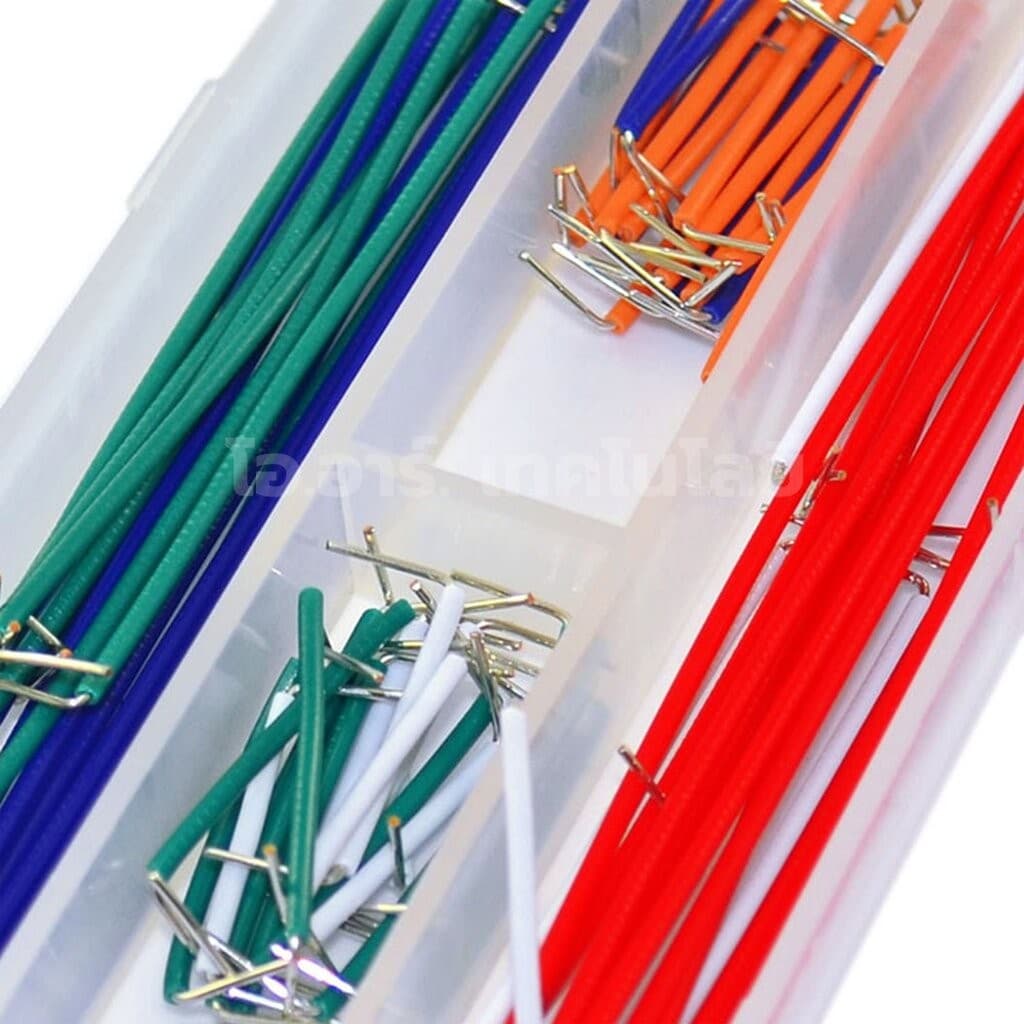 ชุด สายเชื่อมต่อวงจร สายจัมเปอร์ 140ชิ้น/560ชิ้น/840ชิ้น U Shape Shield Breadboard Jumper Wires Grade A สายต่อวงจร wi... รูปที่ 7