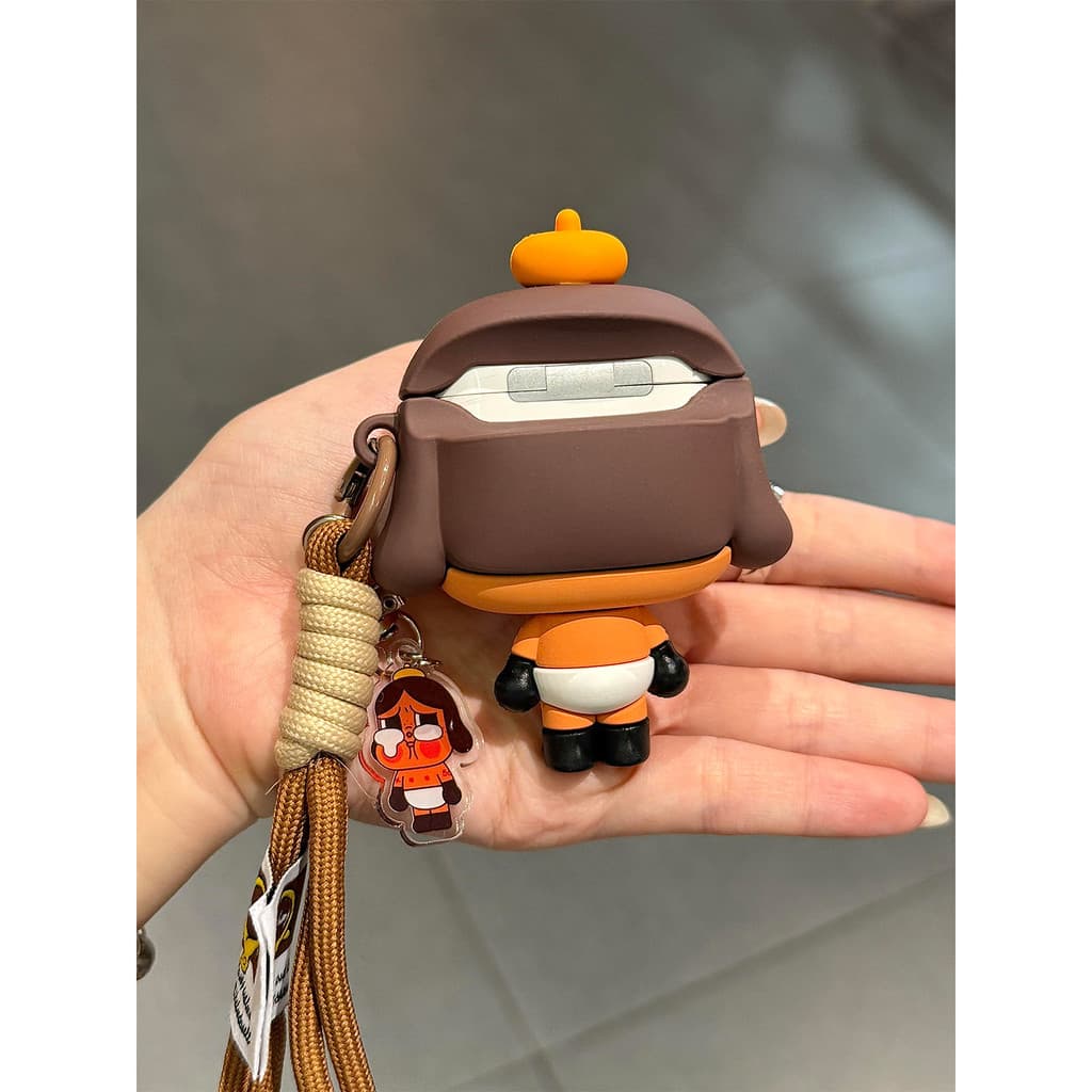 For AirPods pro3 2025 ทารกร้องไห้สีดําน่ารักสําหรับไร้สายบลูทูธ AirPodsPro เคสหูฟัง AirPods4 AirPods1/2 ซิลิโคนอ่อนนุ่ม AirPods3 Pro2 ใหม่ รูปที่ 3