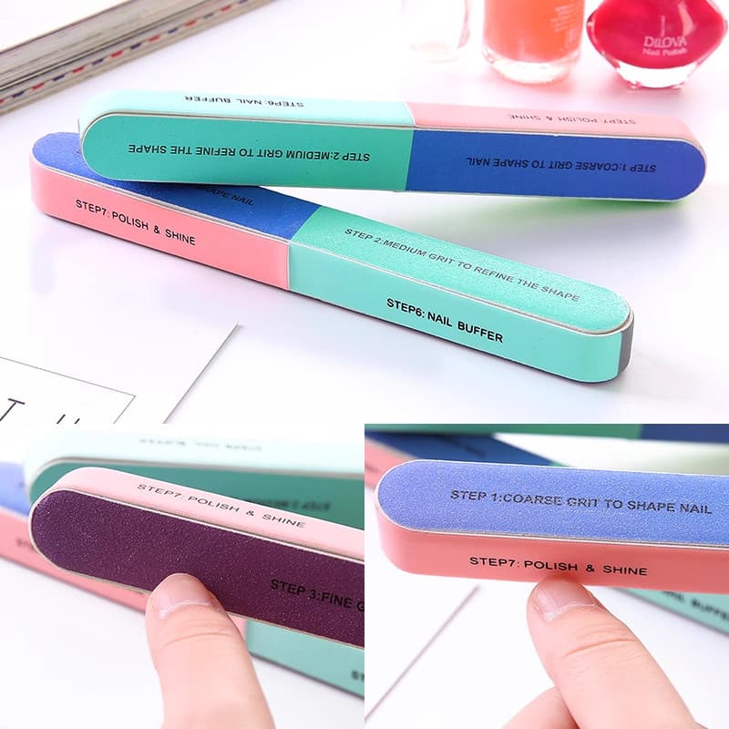 Crystal แถบขัดตะไบเล็บพิมพ์ลาย แถบขัดเงาหกด้าน เครื่องมือทำเล็บ แถบขัดเล็บ เครื่องเจียรเล็บ รูปที่ 7