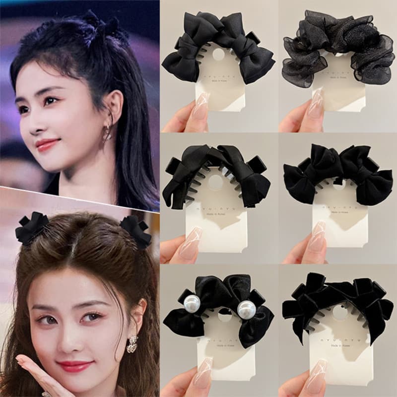 2024 ใหม่ Pearl Bow แฟชั่นกิ๊บติดผมขนาดเล็ก Headpiece รูปที่ 3