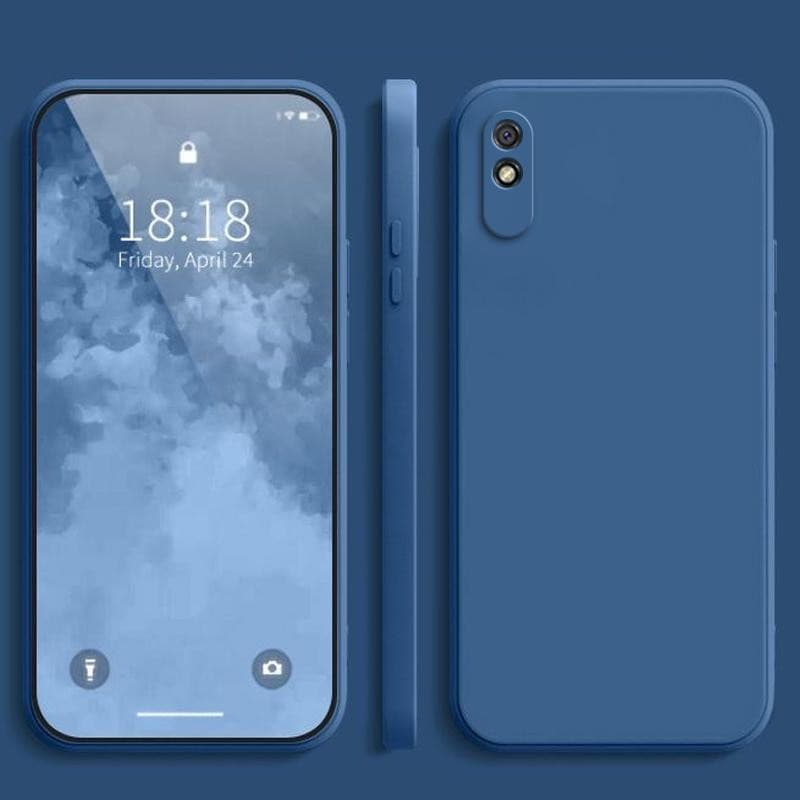 เคส Redmi 9A ,สีทึบ Redmi 9A เคสซิลิโคนป้องกันการตกสีธรรมดาเรียบง่าย YT รูปที่ 4