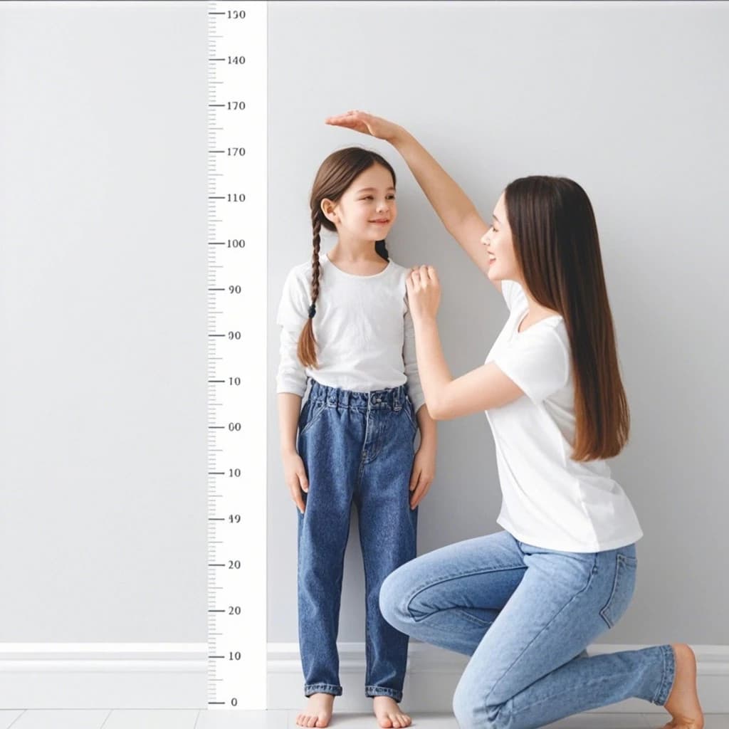 Novvia ที่วัดความสูงเด็ก สติ๊กเกอร์ส่วนสูง แบบติดผนัง ยาว 2 m สีขาว/สีใส Height sticker รูปที่ 7