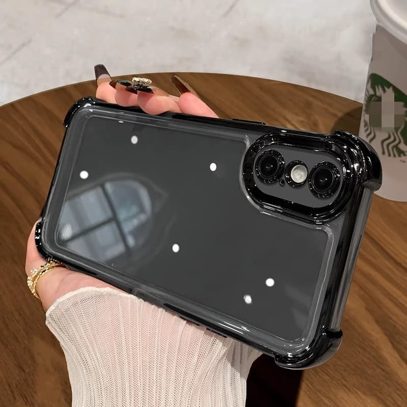 เหมาะสําหรับ iPhone x xs Max xr 7 8 Plus 11 12 Pro 13 Max ถุงลมนิรภัยโปร่งใสสี่มุมเคสโทรศัพท์ TPU รูปที่ 3