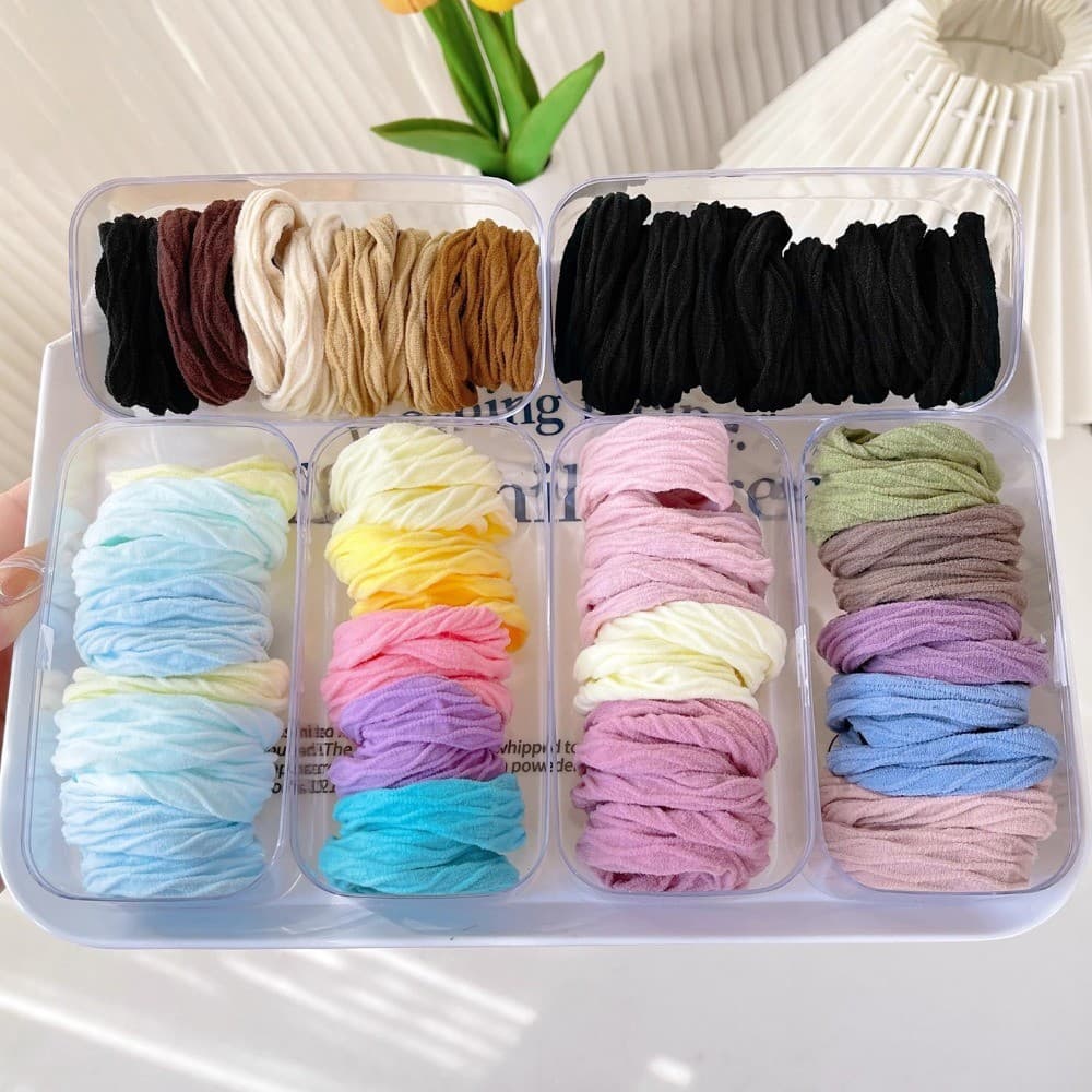 ยางรัดผมสีสันสดใส 10 ชิ้น ยืดหยุ่นสูง ไม่เจ็บผม สําหรับเด็กผู้หญิง ยางรัดผมหางม้า รูปที่ 8