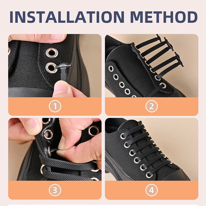 16 ชิ้นความยืดหยุ่นสูงฟรี Laces หัวเข็มขัดซิลิโคนสีรุ้งขี้เกียจ Laces กีฬา Leisure Must-Have เด็กผู้ใหญ่ Universal รูปที่ 3