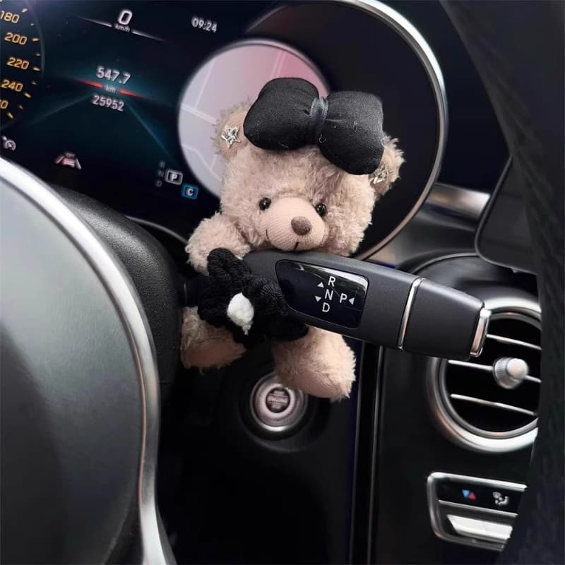ตุ๊กตาหมีน่ารัก ตุ๊กตากระต่าย สําหรับตกแต่งที่ปัดน้ําฝนรถยนต์ แต่งภายในรถยนต์ รูปที่ 7