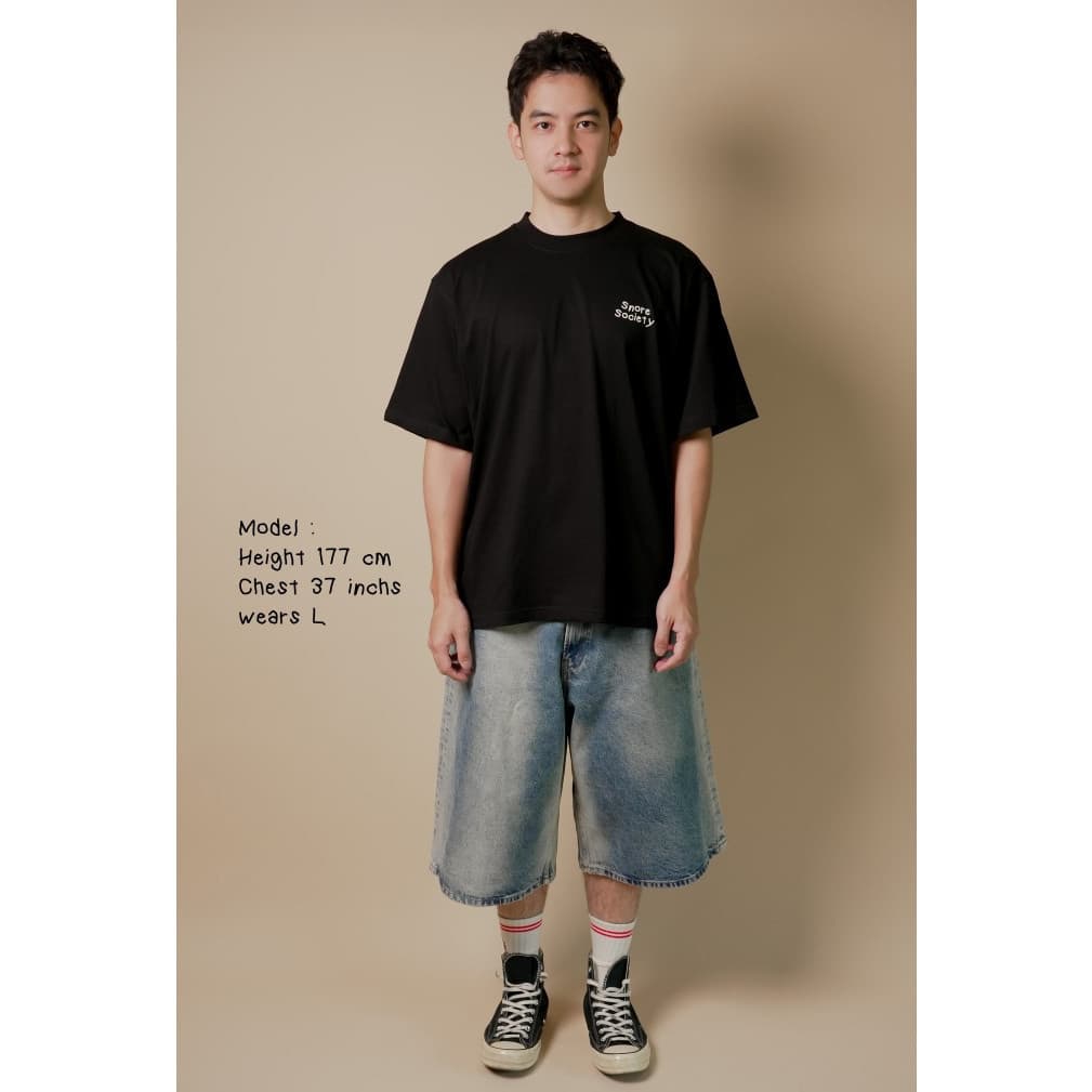 Strayandcool เสื้อยืดโอเวอร์ไซส์ "Snore Society" Oversized T-shirt รูปที่ 8