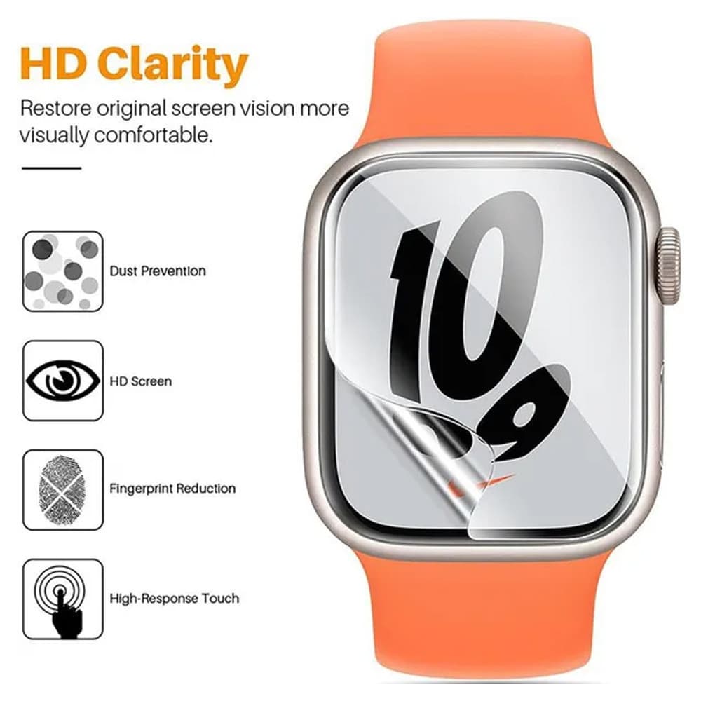 ฟิล์มกันรอยหน้าจอแบบอ่อนสำหรับ iWatch Apple Watch Series 11 10 9 8 7 6 5 4 4 3 1 SE/ULTRA 3 2 49 38 40 42 44 46มม. 45มม. รูปที่ 3