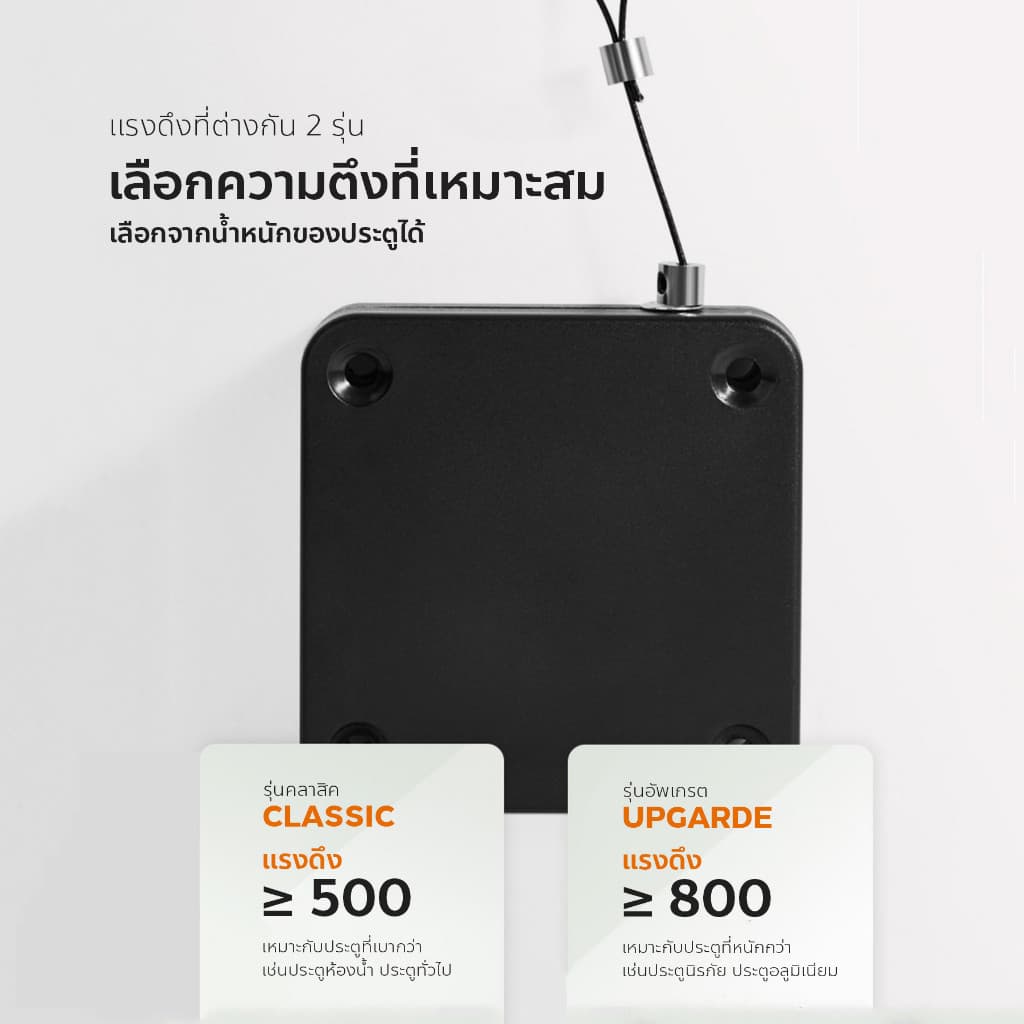 LOFTHOME ที่ปิดประตู แบบอัตโนมัติ โช๊คสลิงปิดประตูเอง เสียงเบา ปรับความยาวลวดได้สูงสุด 1.2 เมตร รูปที่ 5