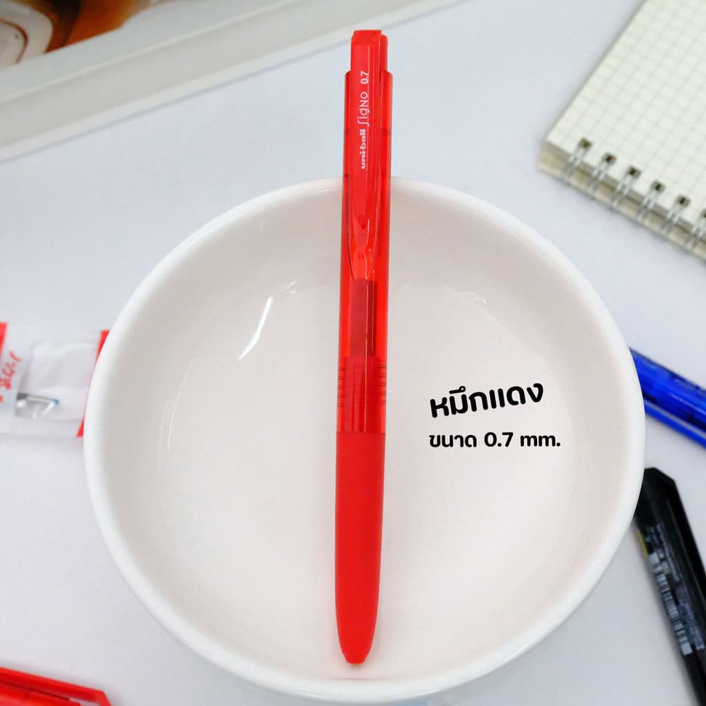 Uni ball Signo RT1 UMN-155N ปากกาเจล ขนาด0.38,0.5,0.7mm หมึกน้ำเงิน ดำ แดง กรม รูปที่ 5