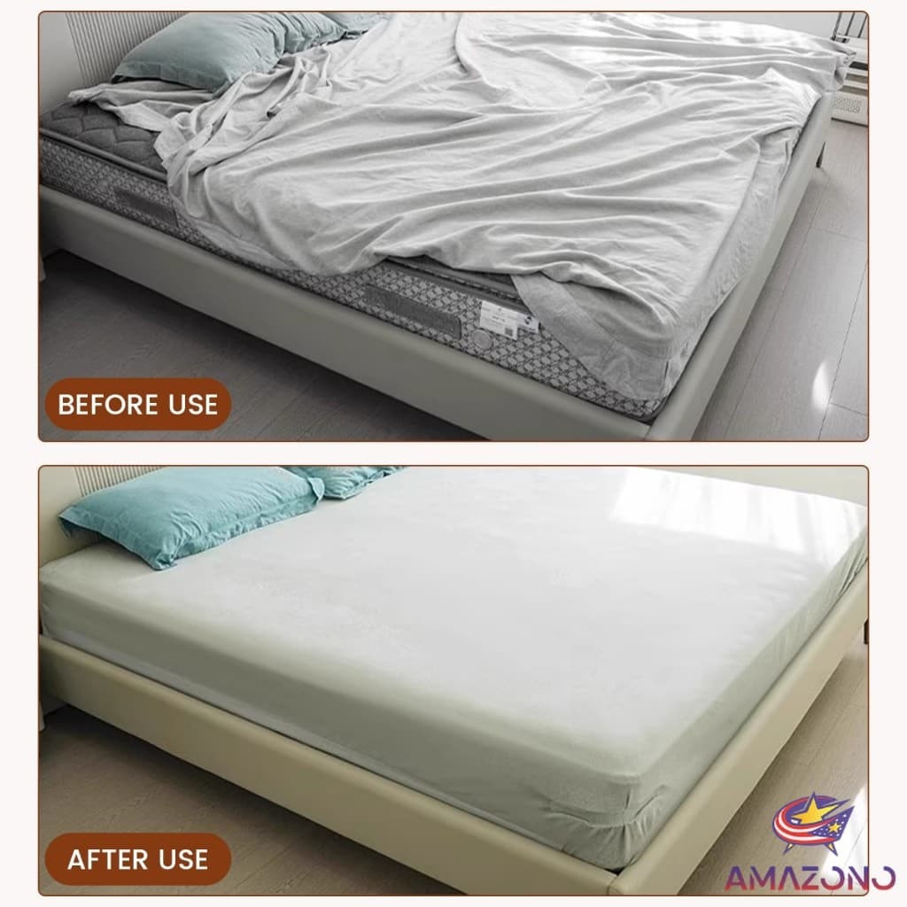 Amaz 4ชิ้น ที่รัดมุมผ้าปูที่นอน ตัวยึดมุมเตียนอน ปลอดภัยติดตั้งง่าย ผ้าปูที่นอนมุมกระชับตึงเรียบ bed sheet clip รูปที่ 4