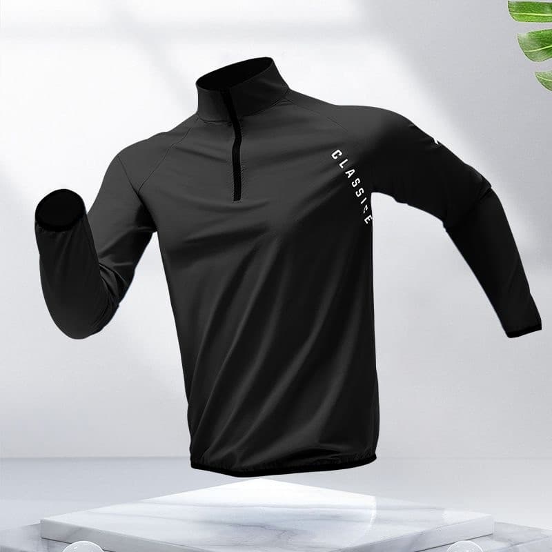 MANSTR ผู้ชายวิ่งออกกําลังกายกีฬาเสื้อแขนยาวและกางเกงดริฟท์ตาข่ายการฝึกอบรมชุดกีฬาฟุตบอลชุดกีฬาชุดเซ็ตผู้ชาย รูปที่ 2