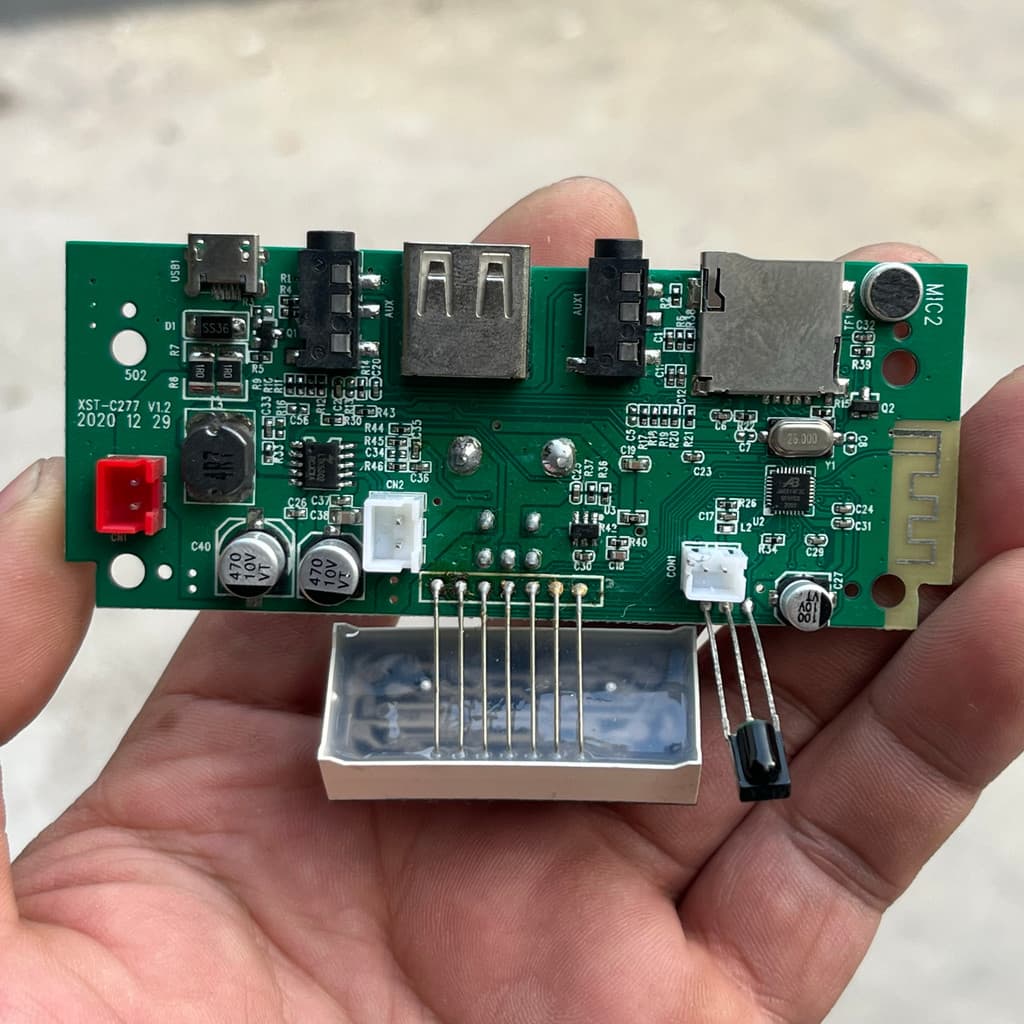 บอร์ดแอมป์บลูทูธพร้อมจอแสดงผลดิจิตอล บอร์ดแอมป์ Bluetooth บลูทูธDIY บอร์ดขยายเสียง บอร์ดแอมป์พร้อมจอ รูปที่ 3