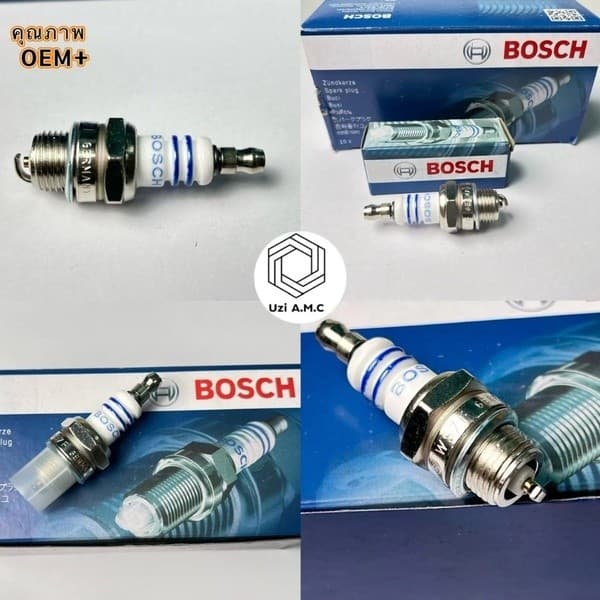 หัวเทียน BOSCH 10 ชิ้น/กล่อง สำหรับ เครื่องตัดหญ้า 2 จังหวะ 2 T เครื่องพ่นยา 767 เลื่อยยนต์ 2 รุ่น WS7F รูปที่ 3