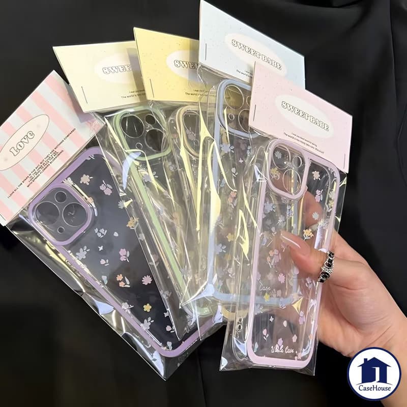 เคสนิ่มใสลายดอกไม้เรียบง่าย เข้ากันได้กับ OPPO A16 A6x A5 A3X A60 A54 A38 A18 A17 A5s A15 A12 A58 A7 A3s A5 A57 A78 A35 รูปที่ 4