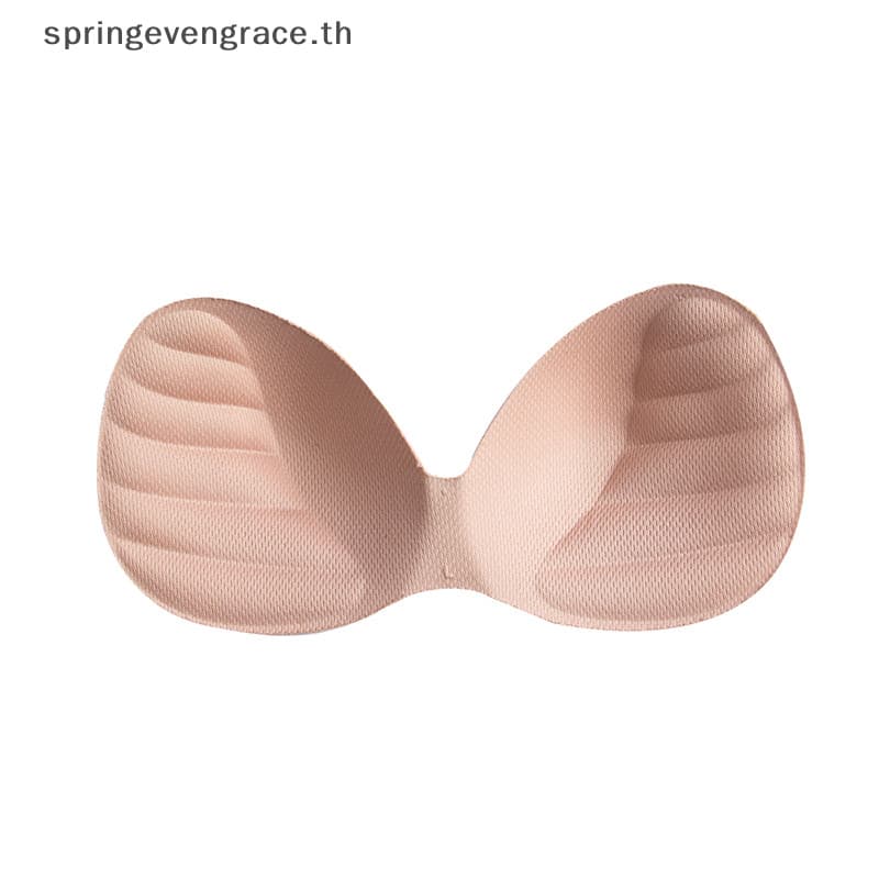 Springevengrace ผู้หญิงบิกินี่เบาะแทรกเต้านม Bra Enhancer Push Up หน้าอกที่มองไม่เห็น Pad ใหม่ รูปที่ 4