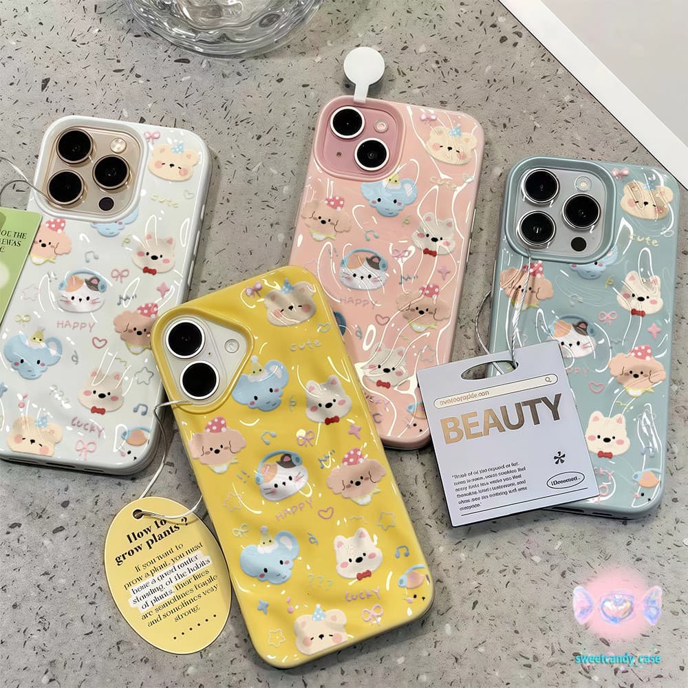 จัดส่งในพื้นที่ เคสเหมือนอุกกาบาต น่ารัก อวตารสัตว์การ์ตูน สําหรับIPhone16 15 14 13 12 11 7 8plus Pro Promax X XR XS รูปที่ 6