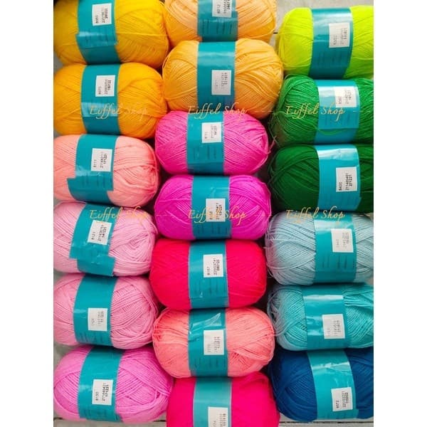 {8010-8210} ไหมพรมวีนัส เส้นเล็ก 4พลาย 420หลา ขนาดเส้นประมาณ 1.5 มิล ไหมถักโครเชต์ 4ply รูปที่ 4