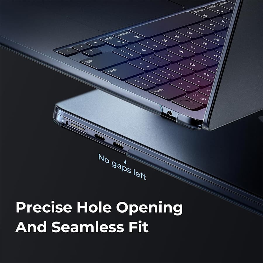 ออกแบบใหม่ Ultra Crystal Midnight สําหรับ Macbook Neo 13 A3404 M4 Air M3 13 15 นิ้ว A3113 A3114 Air M1 A2337 Pro M2 A22338 Super บาง Pro 13 14 16 นิ้ว A2992 Retina 13 ฝาครอบ protector รูปที่ 4