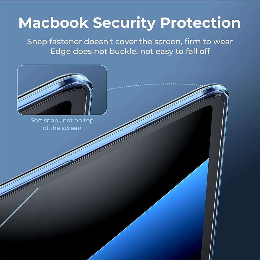 ออกแบบใหม่ Ultra Crystal Midnight สําหรับ Macbook Neo 13 A3404 M4 Air M3 13 15 นิ้ว A3113 A3114 Air M1 A2337 Pro M2 A22338 Super บาง Pro 13 14 16 นิ้ว A2992 Retina 13 ฝาครอบ protector รูปที่ 8