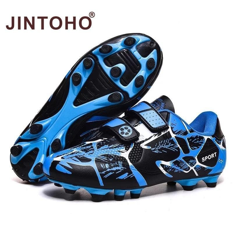 Jintoho รองเท้าฟุตบอลเด็ก cleats traning รองเท้าผ้าใบกีฬาฟุตบอลสําหรับชายหญิงเด็ก รองเท้ากีฬากันลื่นพื้นนุ่มขนาด 28-38 รูปที่ 7