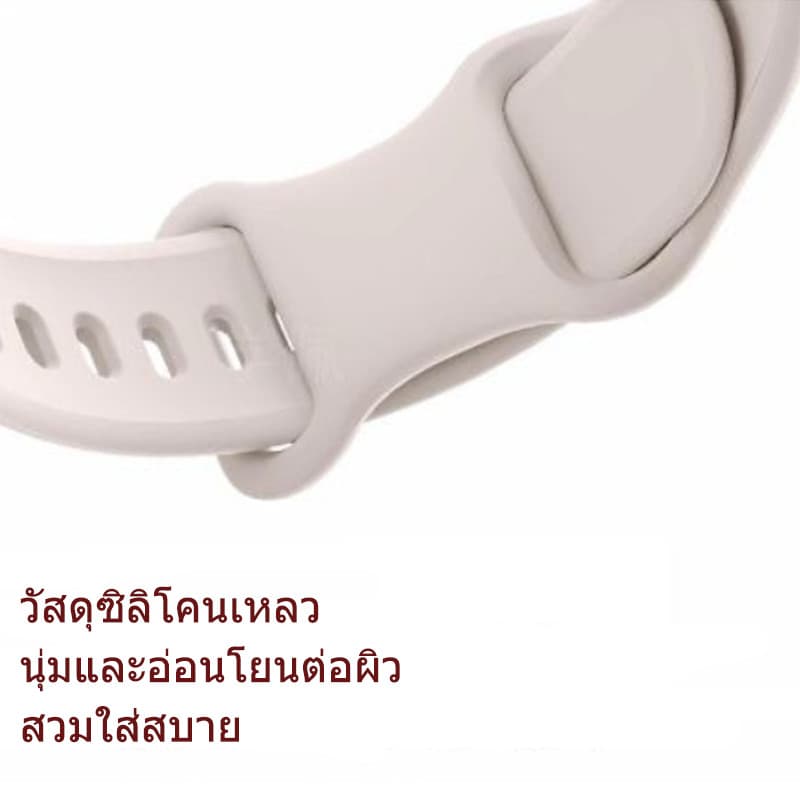 สายรัดซิลิโคนนิ่มสำหรับสปอร์ต Xiaomi Mi Band 9, เคสป้องกัน PC ใส สายรัดซิลิโคนแบบเปลี่ยนได้ เหมาะสำหรับ Xiaomi Mi Band รูปที่ 2