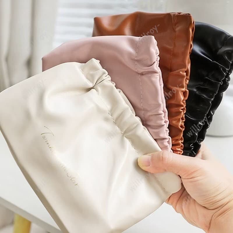 กระเป๋าเครื่องสําอาง แบบบีบเปิดพกพาสะดวก หนัง PU กระเป๋าเก็บของ Makeup bag จัดระเบียบ เอนกประสงค์ ลิปสติก BAG9 รูปที่ 8