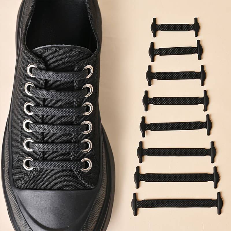 16 ชิ้นความยืดหยุ่นสูงฟรี Laces หัวเข็มขัดซิลิโคนสีรุ้งขี้เกียจ Laces กีฬา Leisure Must-Have เด็กผู้ใหญ่ Universal