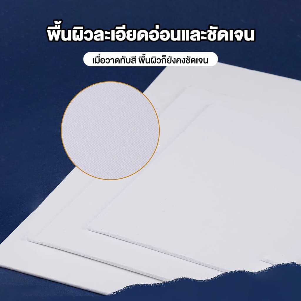 Ohayo กระดานวาดภาพสีน้ำมัน ผ้าฝ้ายแท้ กระดานร่างภาพ น้ำหนักเบา พกพาสะดวก มีให้เลือกหลายขนาด ผ้าใบวาดภาพ รูปที่ 7