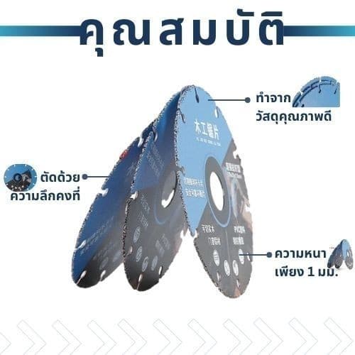 New Type Alloy Woodworking Saw Blade Cutting Dis KOVEX รูปที่ 3