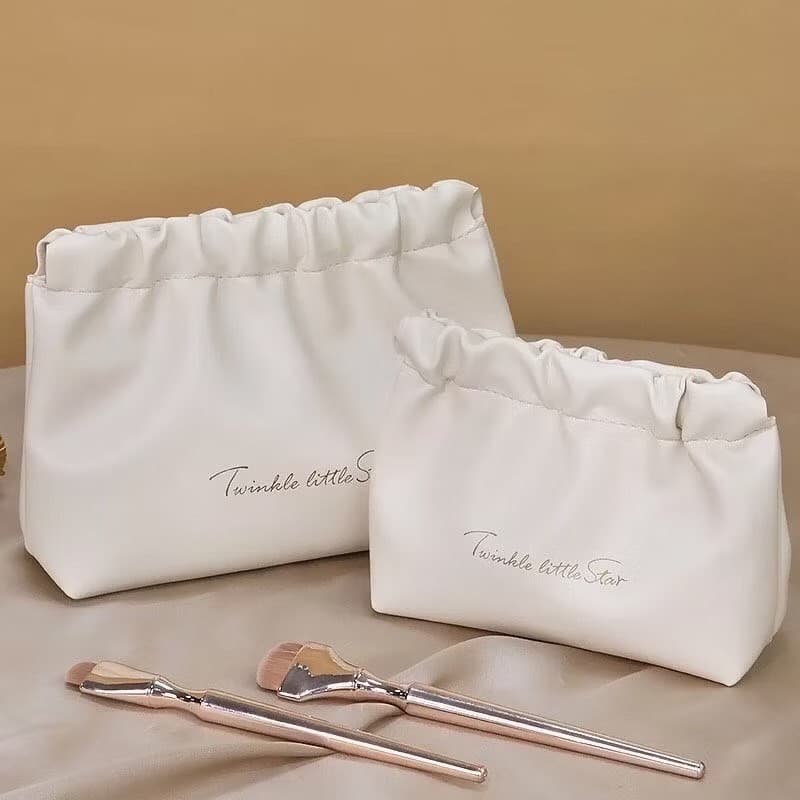 กระเป๋าเครื่องสําอาง แบบบีบเปิดพกพาสะดวก หนัง PU กระเป๋าเก็บของ Makeup bag จัดระเบียบ เอนกประสงค์ ลิปสติก BAG9 รูปที่ 4