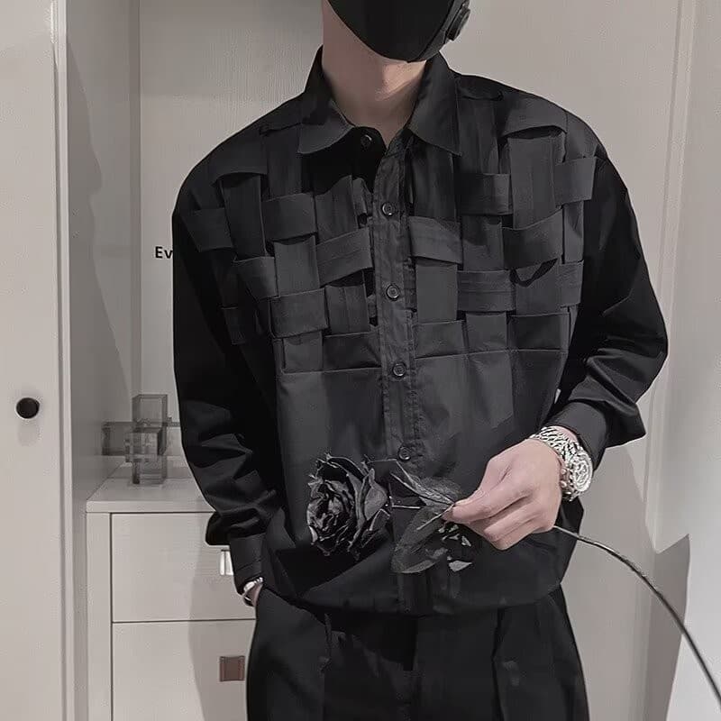 เสื้อเชิ้ตแขนยาวดีไซน์สำหรับผู้ใหญ่และเยาวชน สวมใส่ได้หลากหลายโอกาส รูปที่ 2