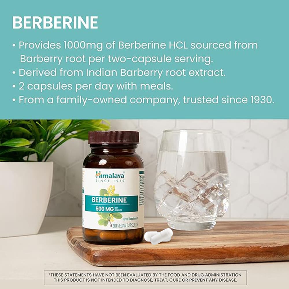 ​​Himalaya Berberine สารสกัดจากต้นบาร์เบอร์รี่ 90 แคปซูล รูปที่ 6