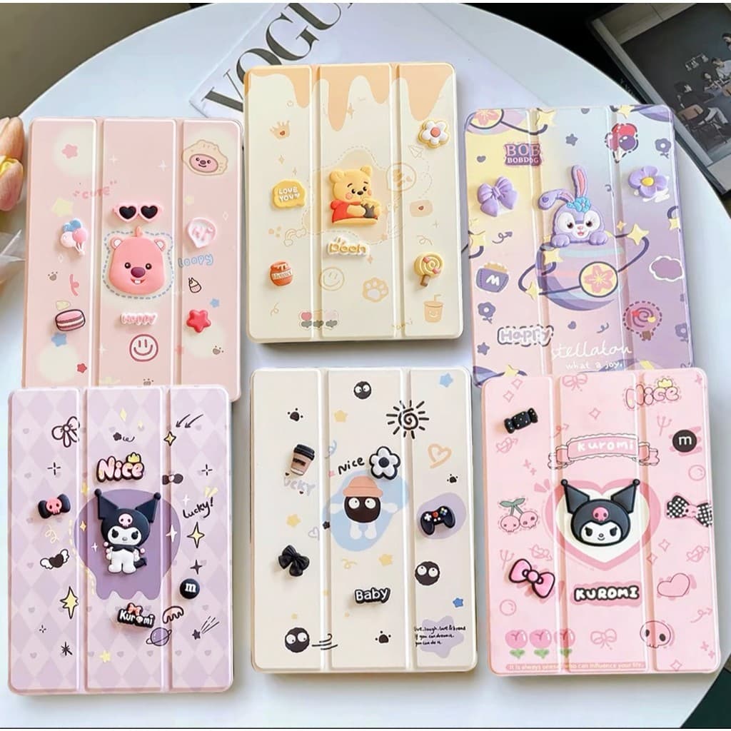 010. เคสฝาพับ สำหรับ Samsung Tab S6 lite/Tab A7 lite/Tab A9 Plus A9Plus Tab S9FE S9 FE Tab A11 A11Plus มีช่องใส่ปากกา รูปที่ 2