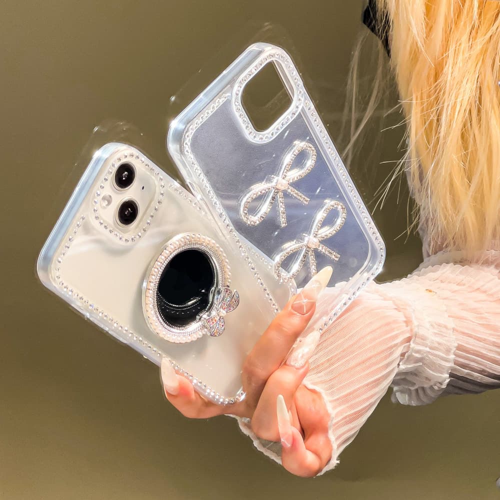 เคสใสกากเพชร​สำหรับ​รุน สำหรับ For iPhone 11 12 13 14 15 16 Pro Max เคสไอโฟน14 Flash Glitter Bling ShockProof Cover รูปที่ 7