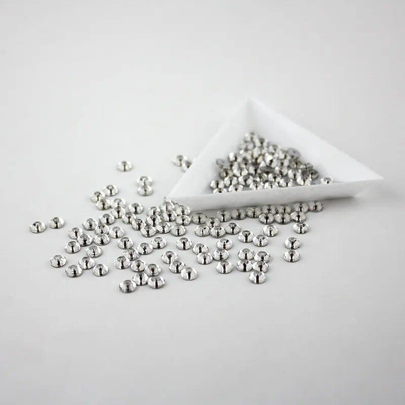 QIAO อัญมณีคริสตัลคุณภาพสูง ฐานทองคำเยื่อบุด้วยลูกปัด Rhinestones รูปที่ 6