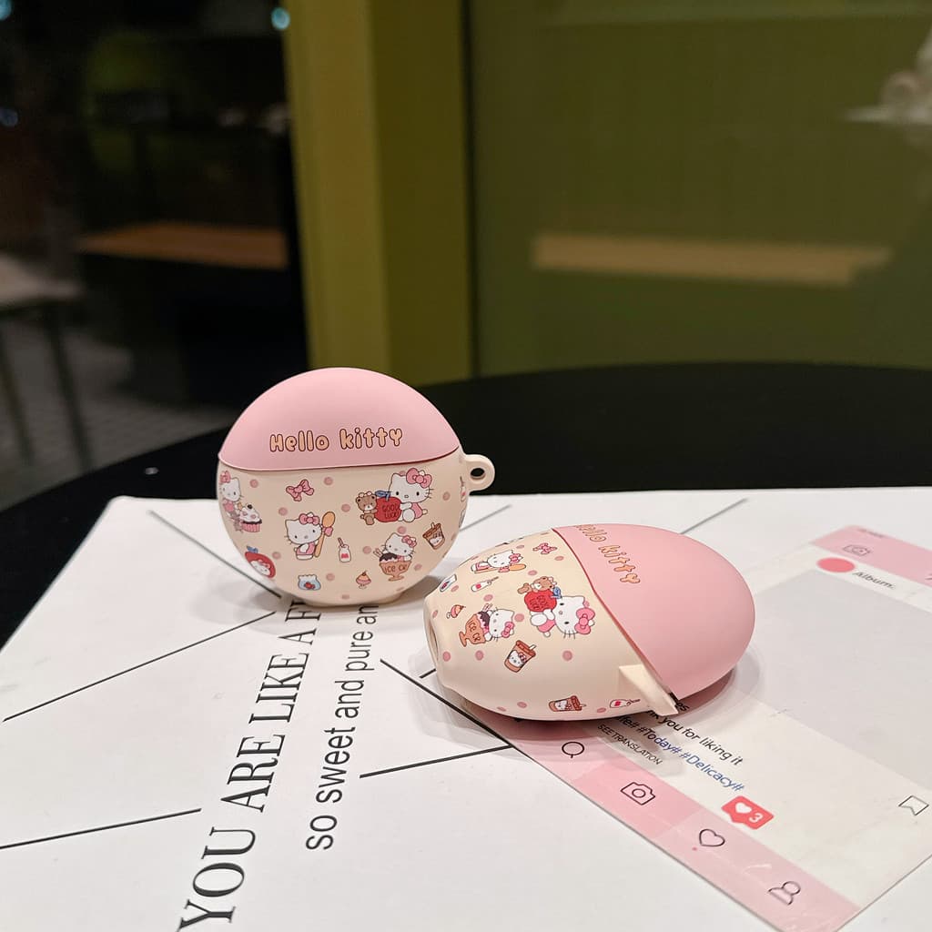 สําหรับ HUAWEI FreeBuds PRO SE 2 3 4 5 6 7 i FreeClip TPU สีชมพู Hello Kitty Cat Soft Case ฝาครอบป้องกัน รูปที่ 9