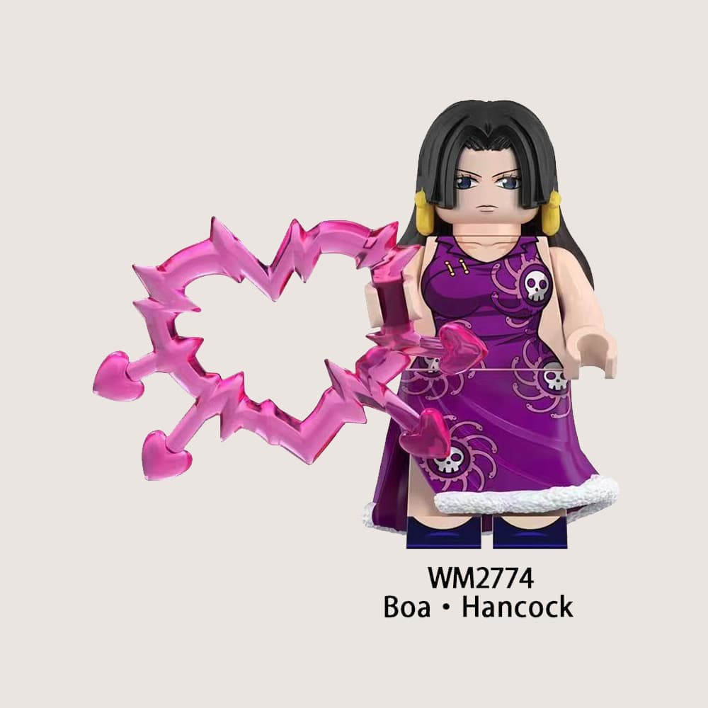 WM6190 อะนิเมะ One Piece จระเข้ Hancock Donquixote Jinbe Dracule Mihawk Buggy บล็อกของเล่นเด็ก รูปที่ 6