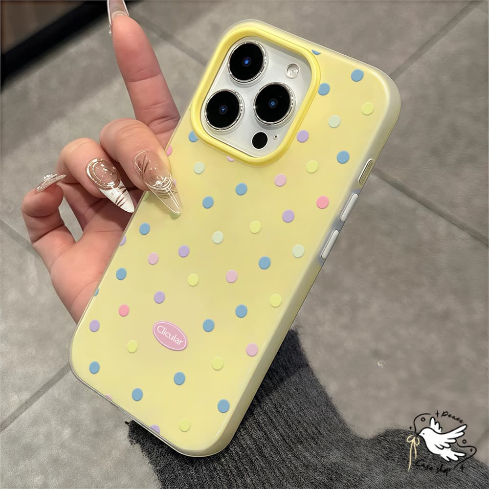 COD-ในไทยจุดสีเคสโทรศัพท์สําหรับ For iPhone 11ProMax 12Pro 13 14 15Pro Max 16Plus 13 เคส หญิงคนรักเพื่อนฝาครอบโทรศัพท์ รูปที่ 8