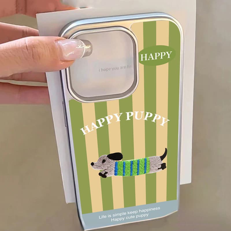 ความรู้สึกขั้นสูง จัดส่งจากประเทศไทย สุนัขตัวเล็กน่ารักสีขนมกวาดfor iPhone เคสไอโฟน 13 12 11 PRO MAX 16 15 14 X XS MAX X รูปที่ 3