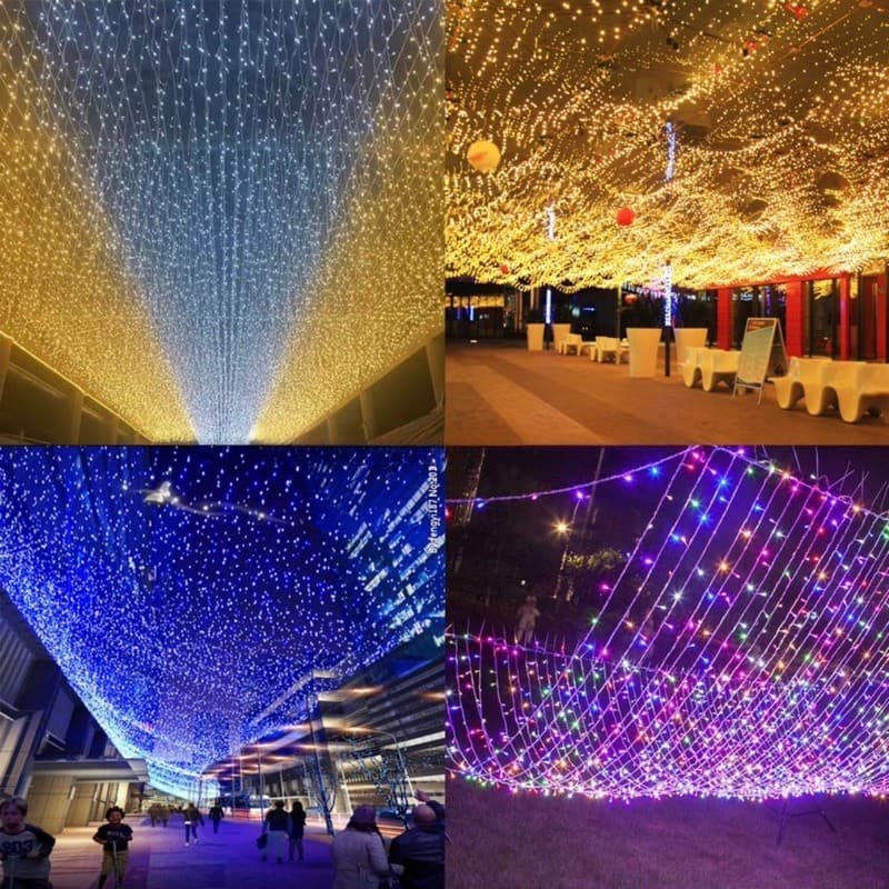 ไฟประดับ LED ความยาว 100เมตร ไฟกระพริบ LED ไฟตกแต่ง ไฟหิ่งห้อย ไฟหยดน้ำ ไฟปีใหม่ ไฟคริสมาสต์ เลือกสีได้ครับ รูปที่ 4
