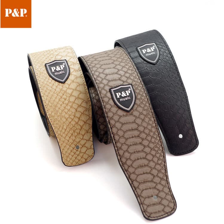 สายสะพายกีต้าร์ P&P Music หนังPU เกรดพรีเมี่ยม ลายสวย ปรับขนาดความยาวได้ ฟรีปิ๊กกีต้าร์ พร้องส่ง รูปที่ 9
