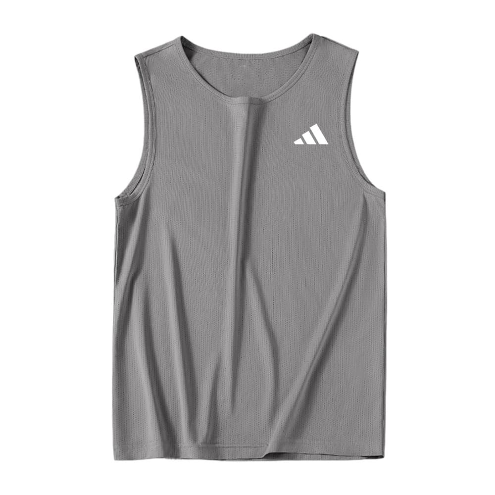 เสื้อกล้ามผู้ชายสำหรับกรีฑาและฟิตเนส แขนกุดแห้งเร็ว รูปที่ 8