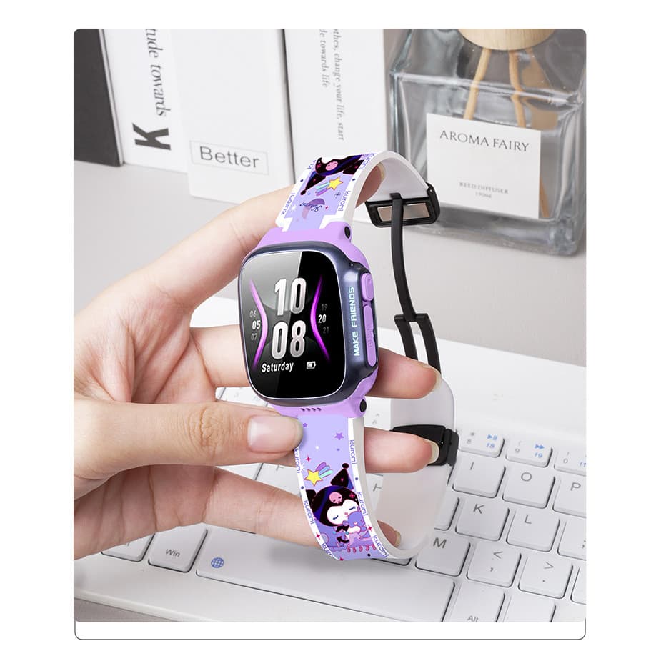 สาย+เคส Imoo Z1 Z6 Z7 สายนาฬิกา imoo สาย สายคล้อง Kuromi การ์ตูนพิมพ์สายคล้อง imoo สายซิลิโคน สำหรับ รูปที่ 5