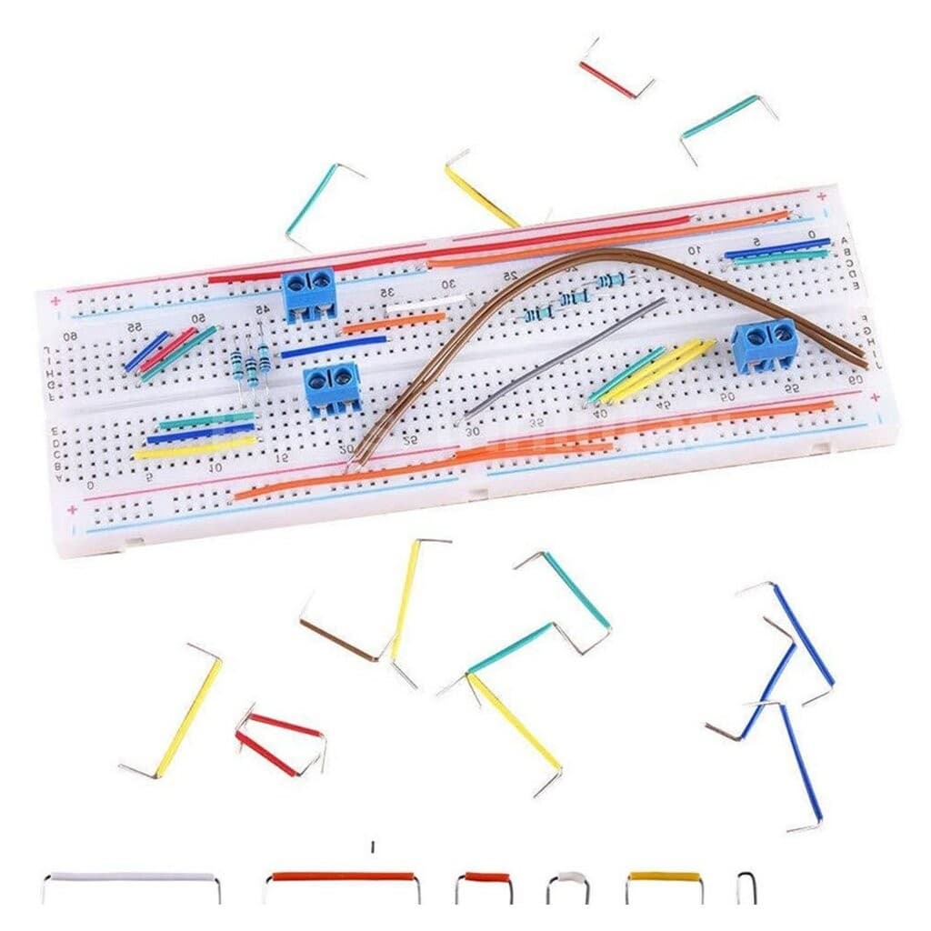 ชุด สายเชื่อมต่อวงจร สายจัมเปอร์ 140ชิ้น/560ชิ้น/840ชิ้น U Shape Shield Breadboard Jumper Wires Grade A สายต่อวงจร wi... รูปที่ 4