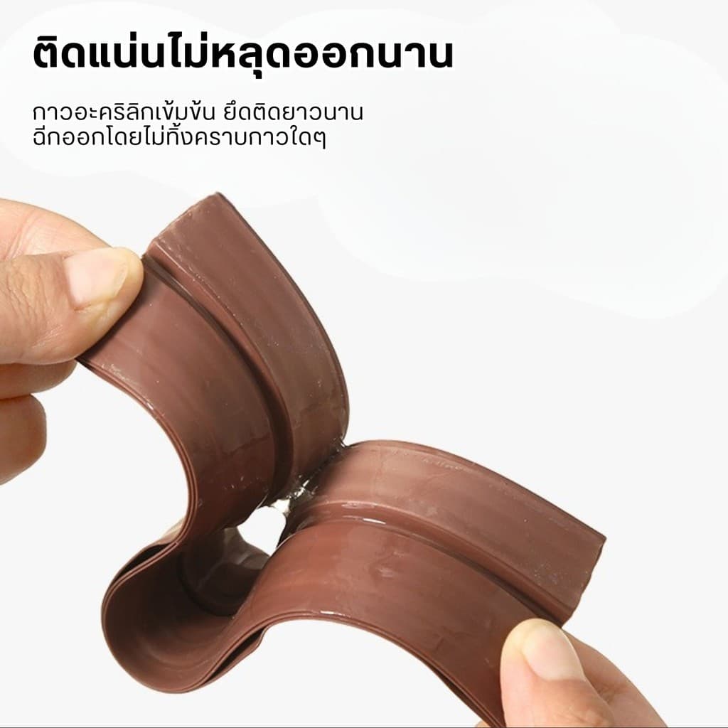 ที่ปิดช่องบานประตู แผ่นปิดผนึกสามชั้น คิ้วกั้นประตู ที่กั้นประตูกันฝุ่น กันแมลง ขอบประตูกันแอรออก ป้องกันเสียง กาวในตัว รูปที่ 6