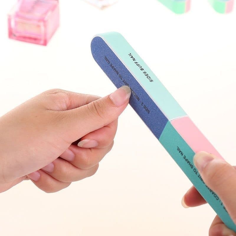 Crystal แถบขัดตะไบเล็บพิมพ์ลาย แถบขัดเงาหกด้าน เครื่องมือทำเล็บ แถบขัดเล็บ เครื่องเจียรเล็บ รูปที่ 3