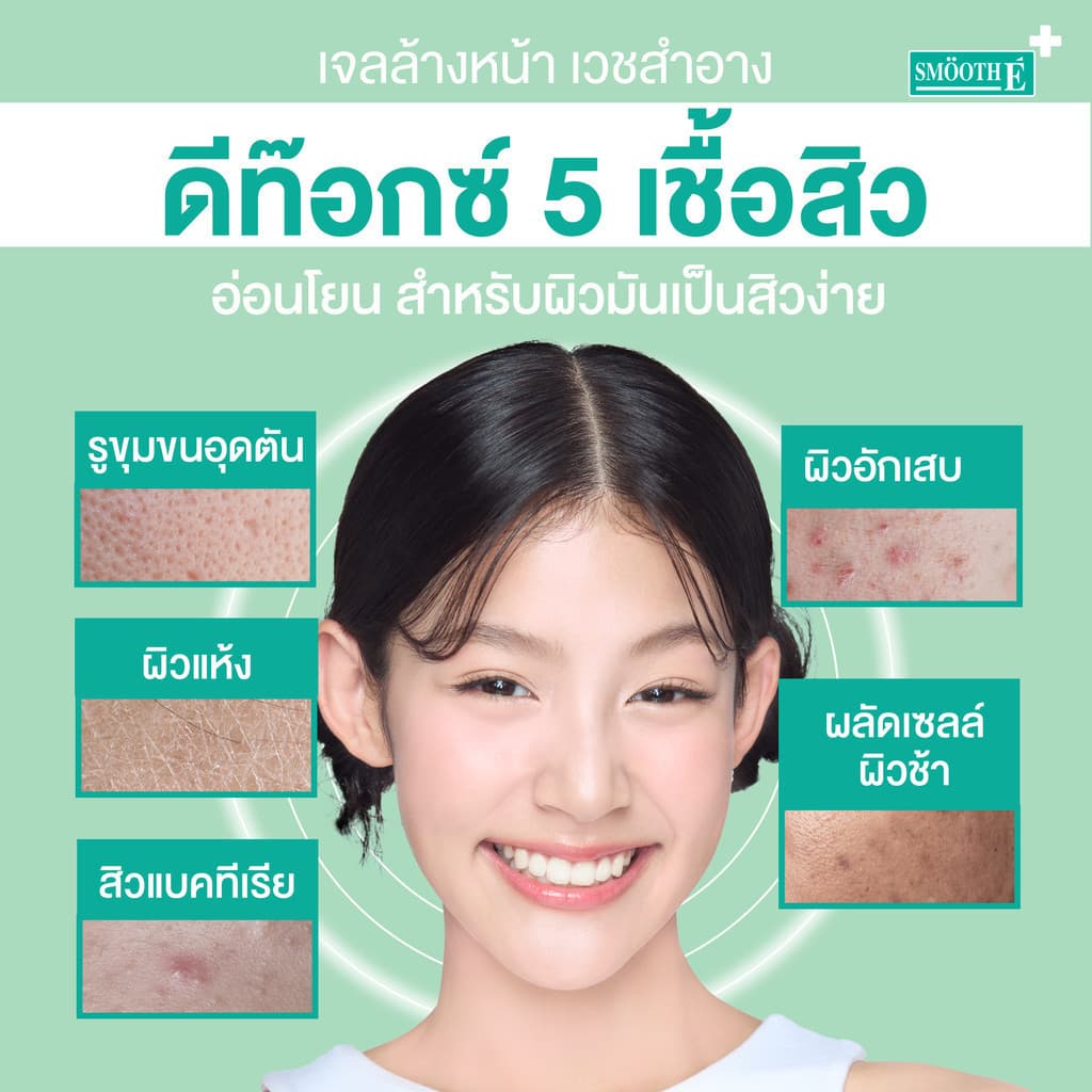 Smooth E 3 Steps Anti Acne Set ดูแลปัญหาสิว ครบจบ ใน 3 ขั้นตอน รูปที่ 7
