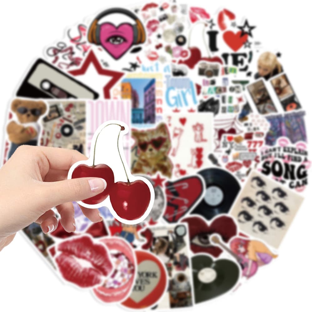 Downtown Y2K Girls INS sticker สติกเกอร์กันน้ำรูปแบบที่แตกต่างกัน 50ชิ้น รูปที่ 3